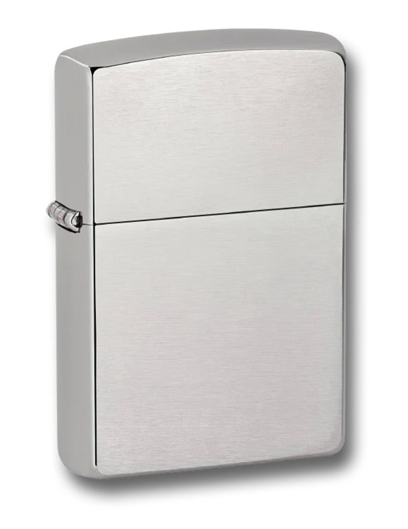 USA ZIPPO LIGHTER - BRUSHED CHROME