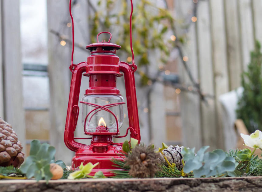 FEUERHAND HURRICANE LANTERN - RUBY RED