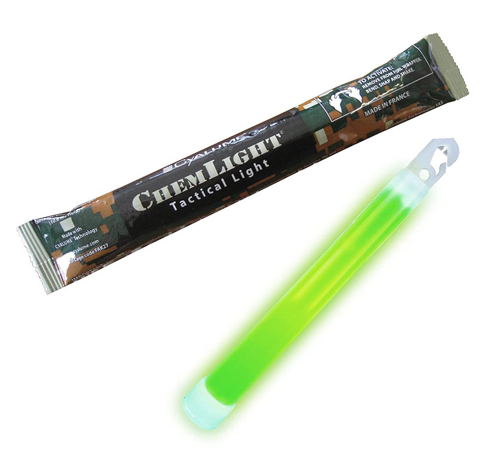 CYALUME CHEMLIGHT MILITARY GRADE 12-HOUR CHEMICAL LIGHTSTICK - GREEN