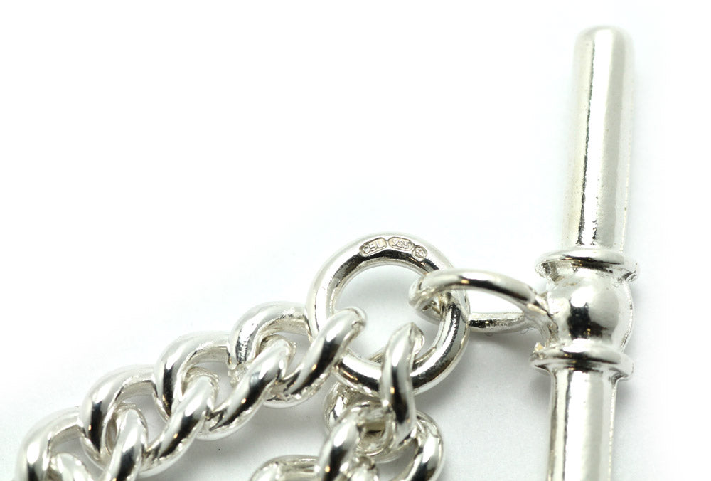 Silver fob watch online chain