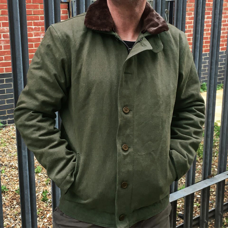 USN TYPE N1 DECK JACKET - GREEN