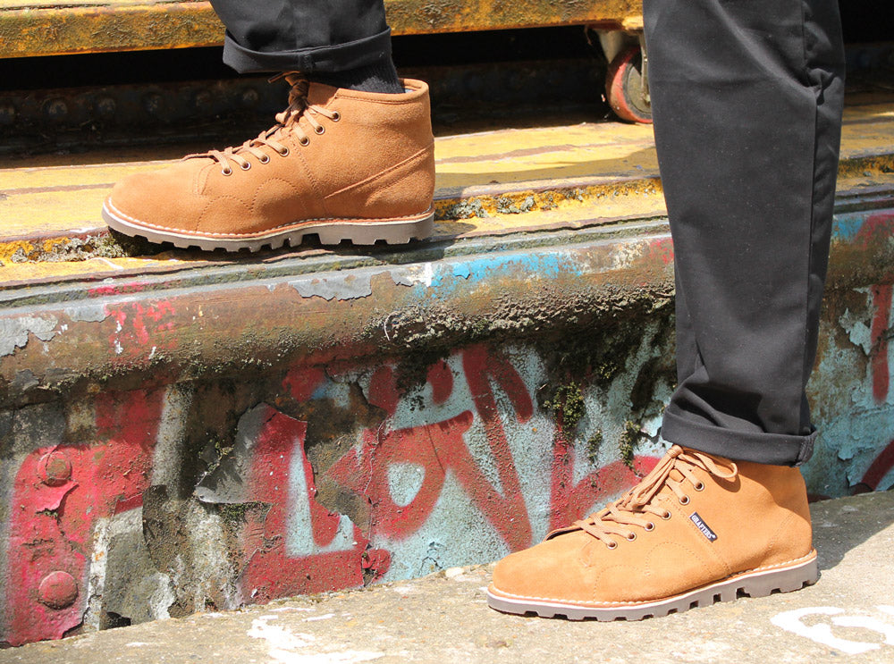 HERITAGE MONKEY BOOTS - TAN SUEDE