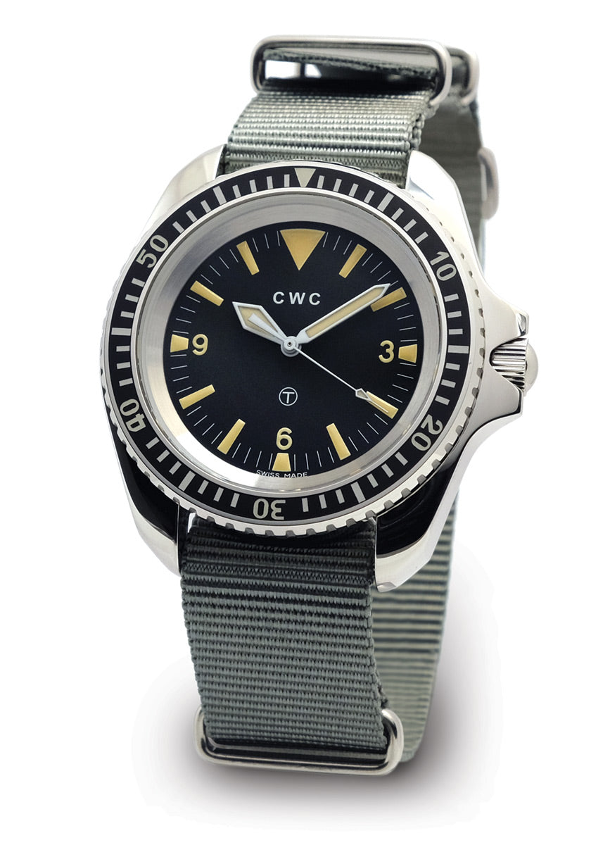 CWC RN81 CLEARANCE DIVER WATCH - POLISHED SILVER