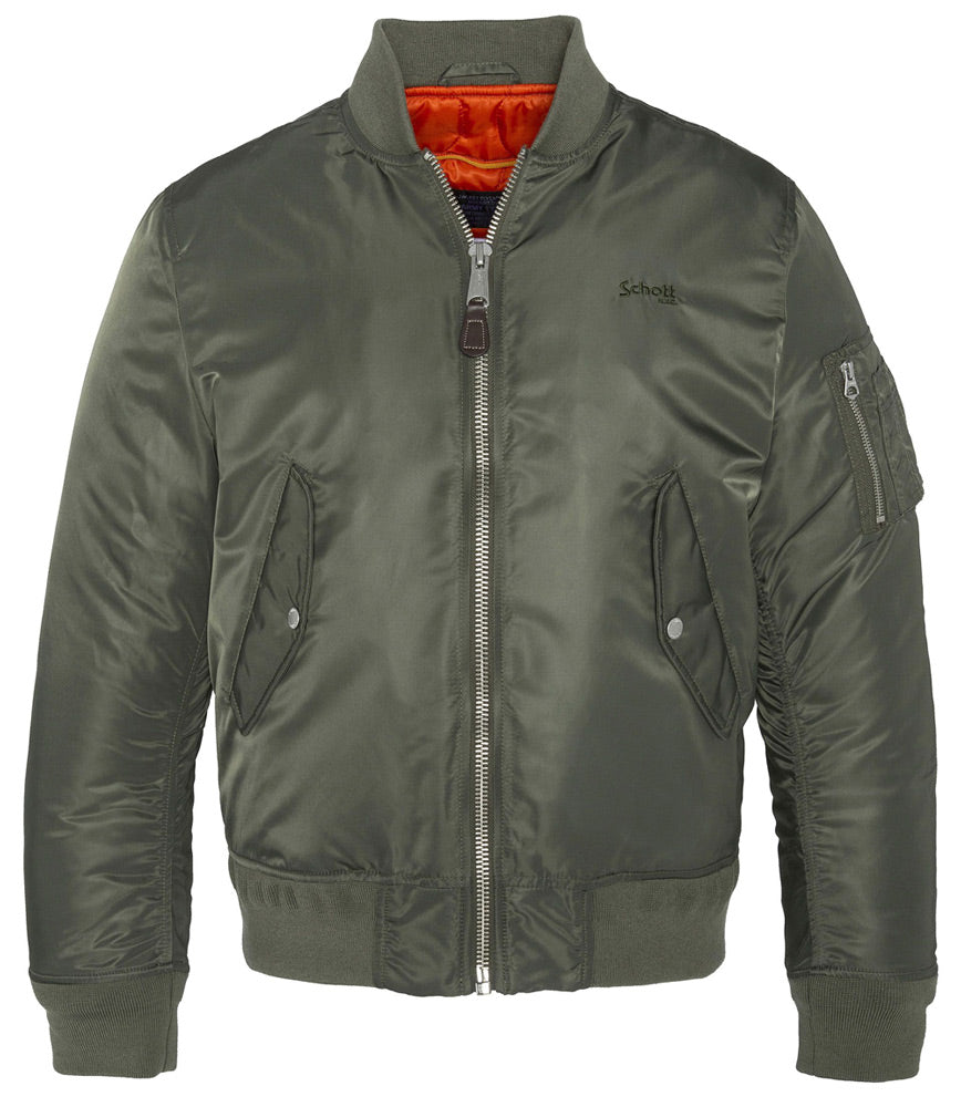 SCHOTT MA1 JACKET MA20RS WITH REMOVEABLE HOOD