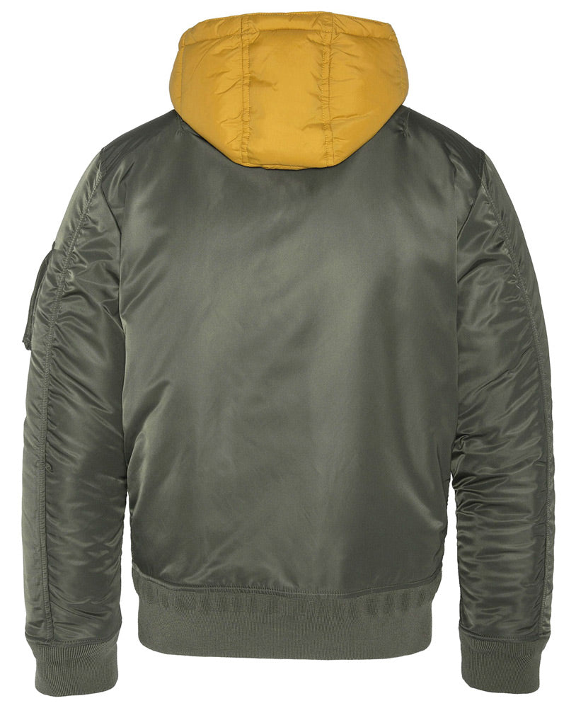 Ma1 hooded bomber jacket best sale