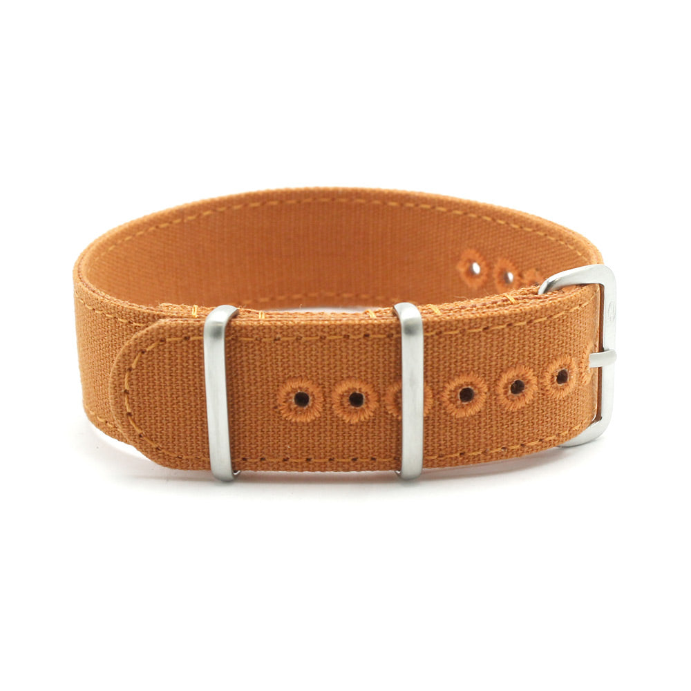 Single pass leather hot sale watch strap