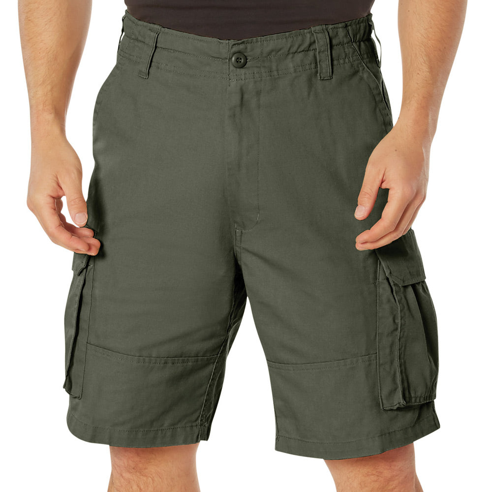 ROTHCO VINTAGE PARATROOPER CARGO SHORTS - OLIVE GREEN