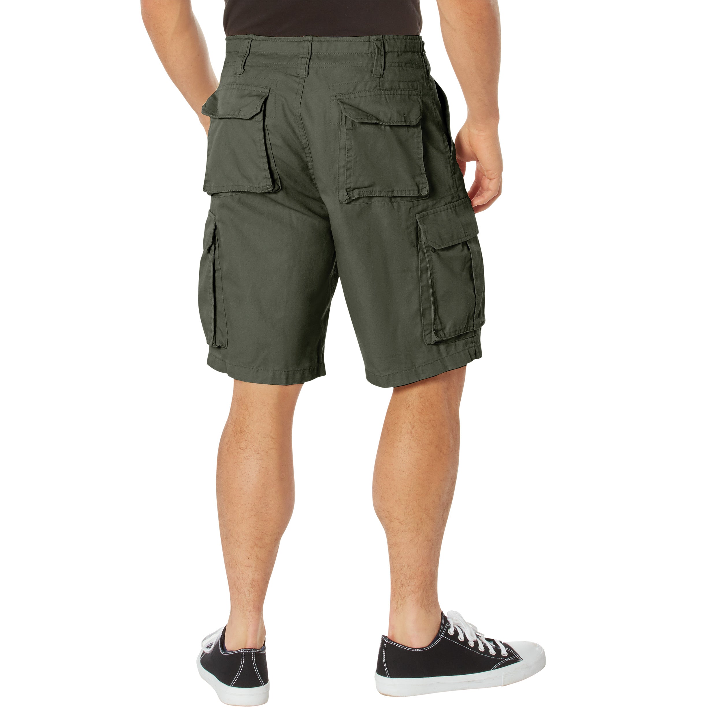 ROTHCO VINTAGE PARATROOPER CARGO SHORTS - OLIVE GREEN