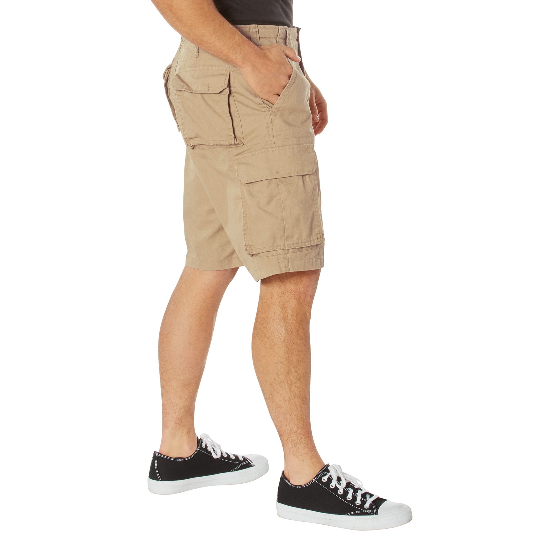 ROTHCO VINTAGE PARATROOPER CARGO SHORTS - KHAKI SAND