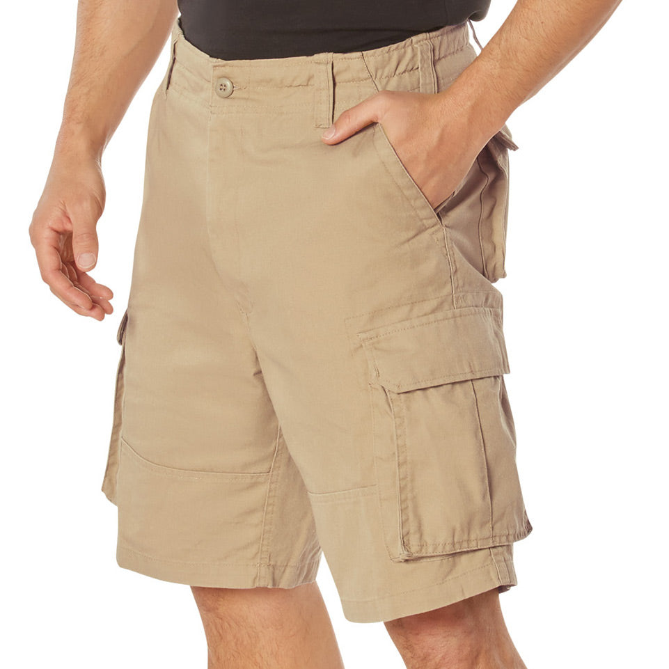 ROTHCO VINTAGE PARATROOPER CARGO SHORTS - KHAKI SAND