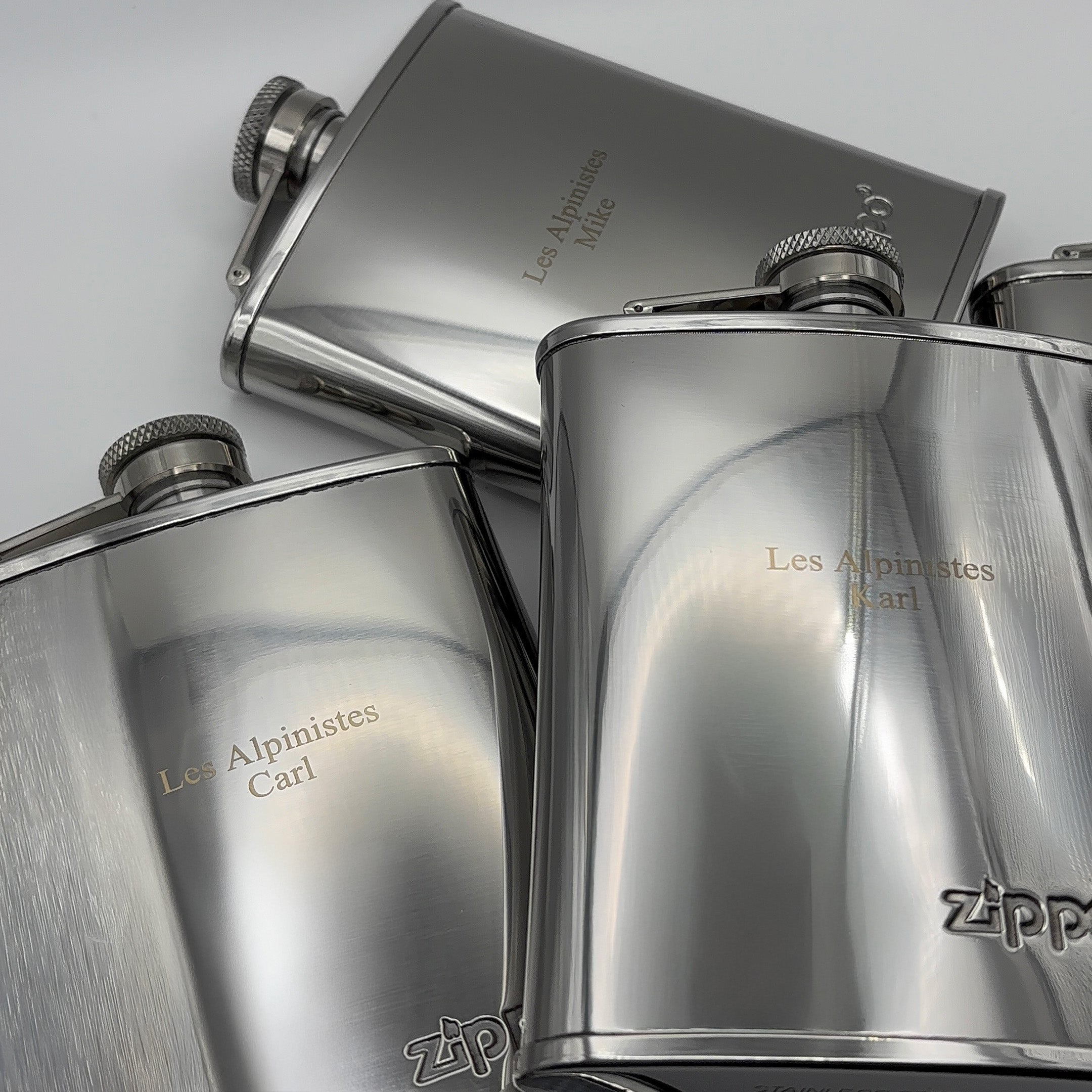 ZIPPO POLISHED HIP FLASK