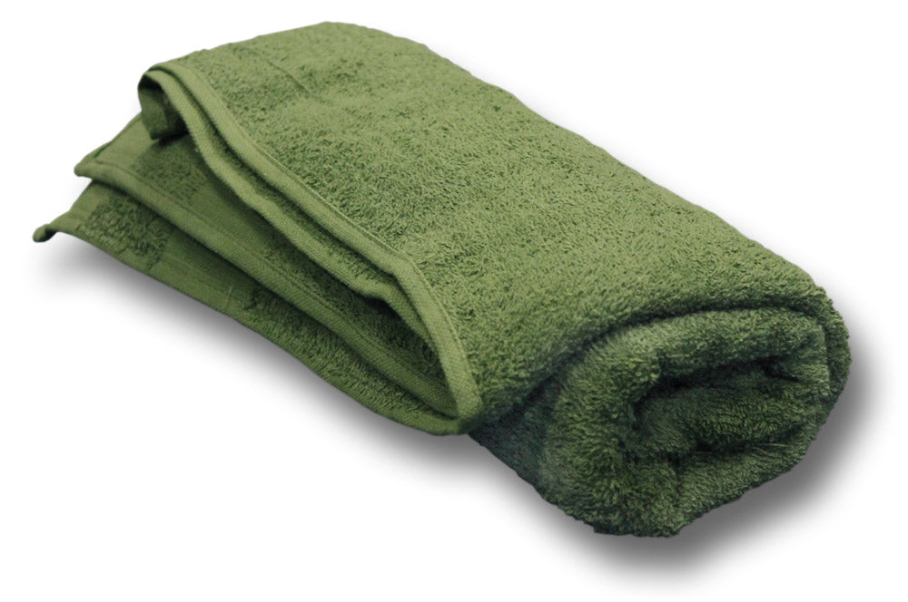 ARMY ISSUE GREEN COTTON TOWEL