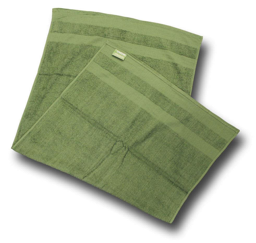 ARMY ISSUE GREEN COTTON TOWEL