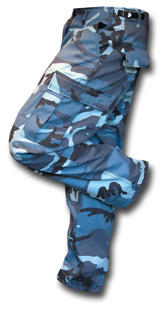 Shop Sky Blue Digital Camo BDU Pants - Fatigues Army Navy