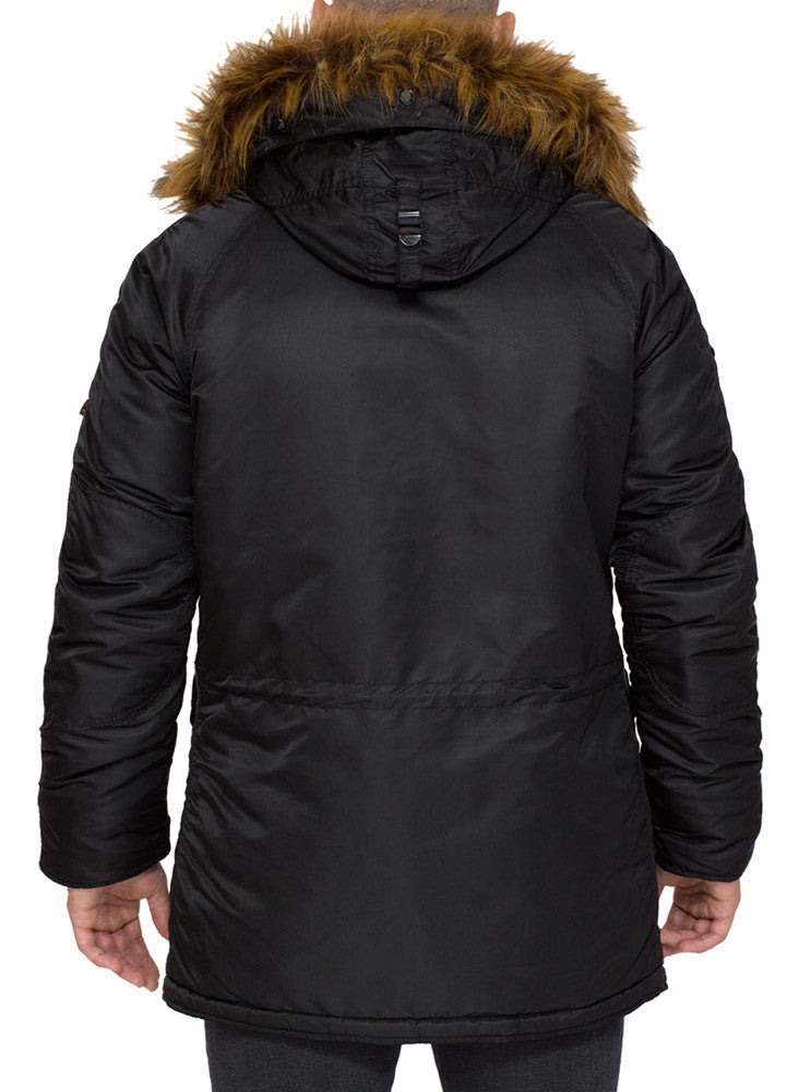 Slim fit parka on sale mens