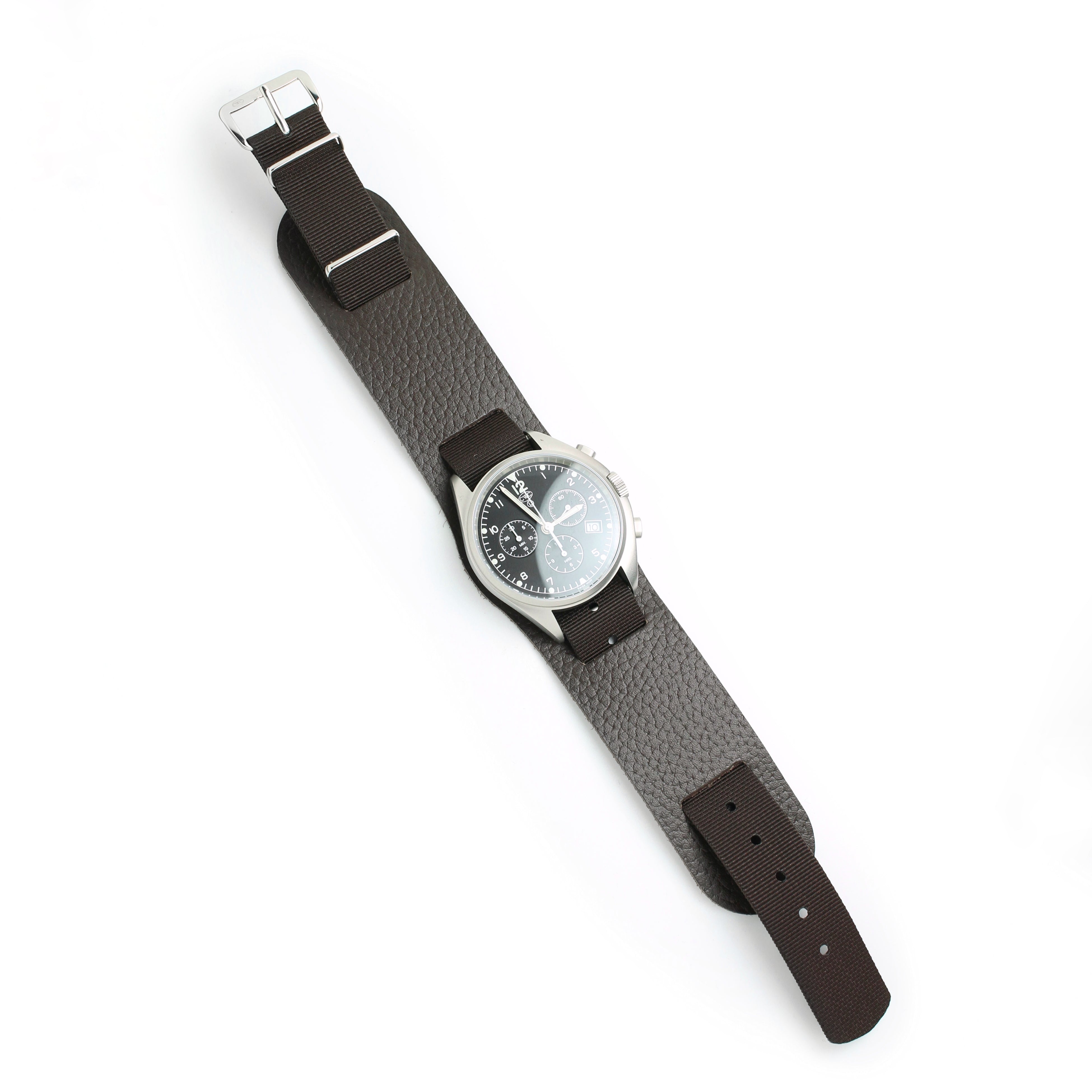 RAF 74 LEATHER NYLON STRAP 18MM